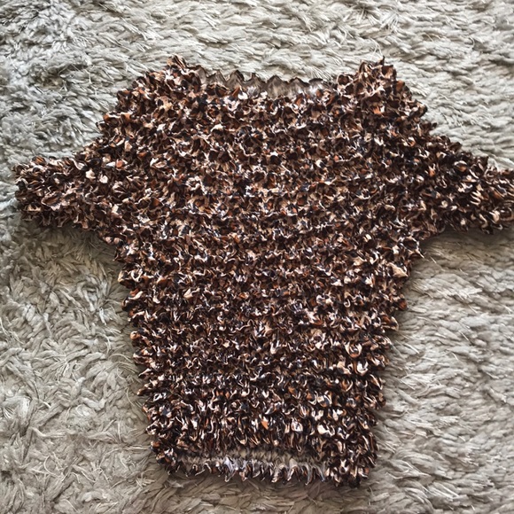 Leopard Crinkle Tee - Picture 1 of 2